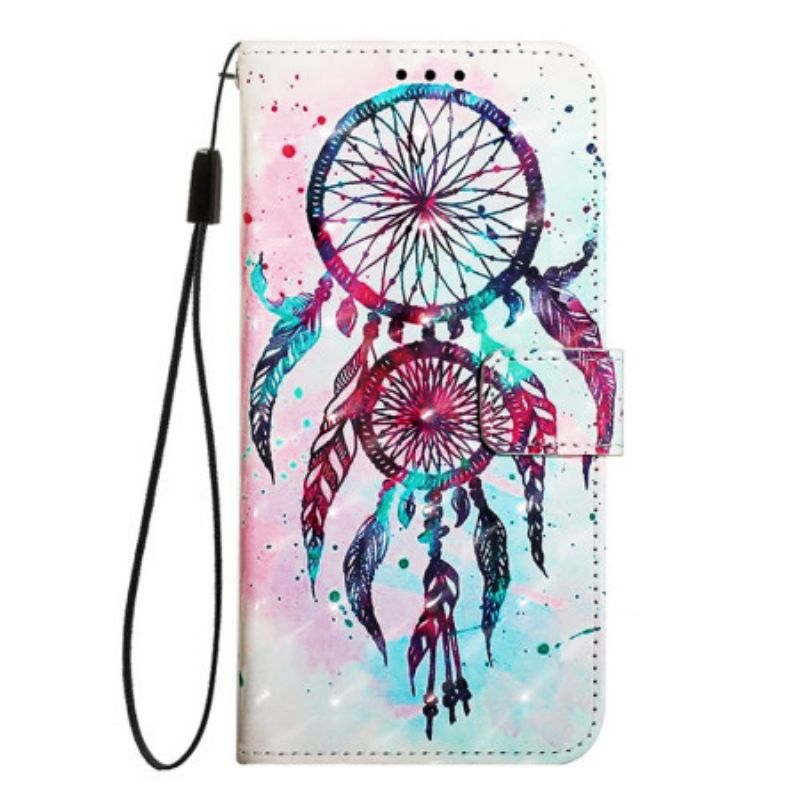 Leren Hoesje Oneplus Nord 4 Dromenvanger In Aquarel Bescherming Hoesje
