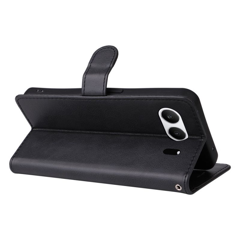 Leren Hoesje Oneplus Nord 4 Effen Leerlook