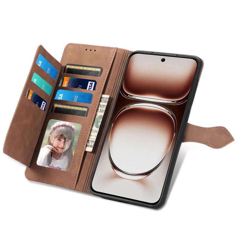 Leren Hoesje Oneplus Nord 4 Kantpatroon