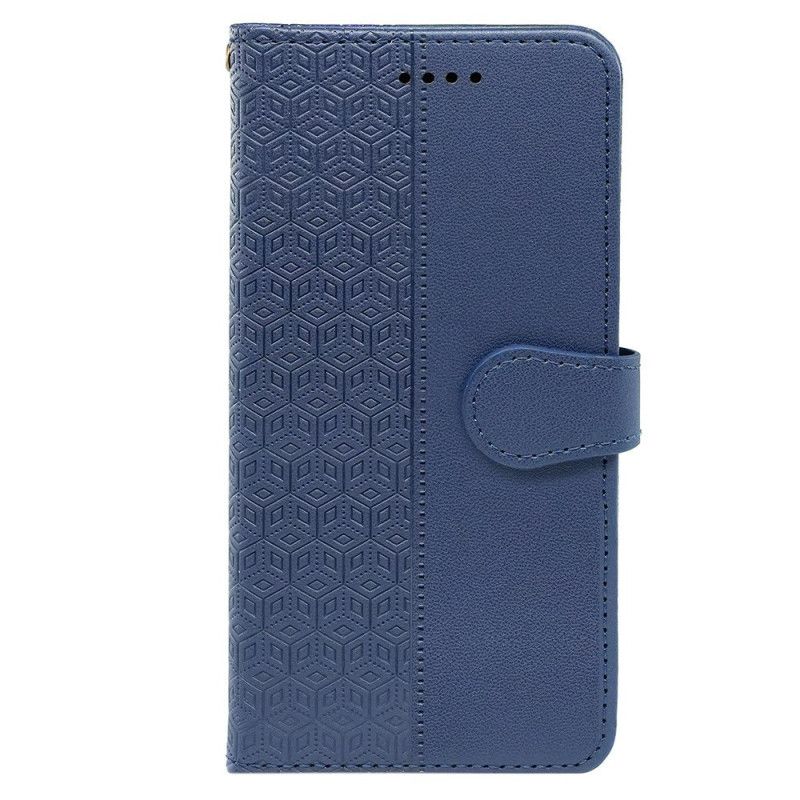 Leren Hoesje Oneplus Nord 4 Kubisch Patroon Bescherming Hoesje