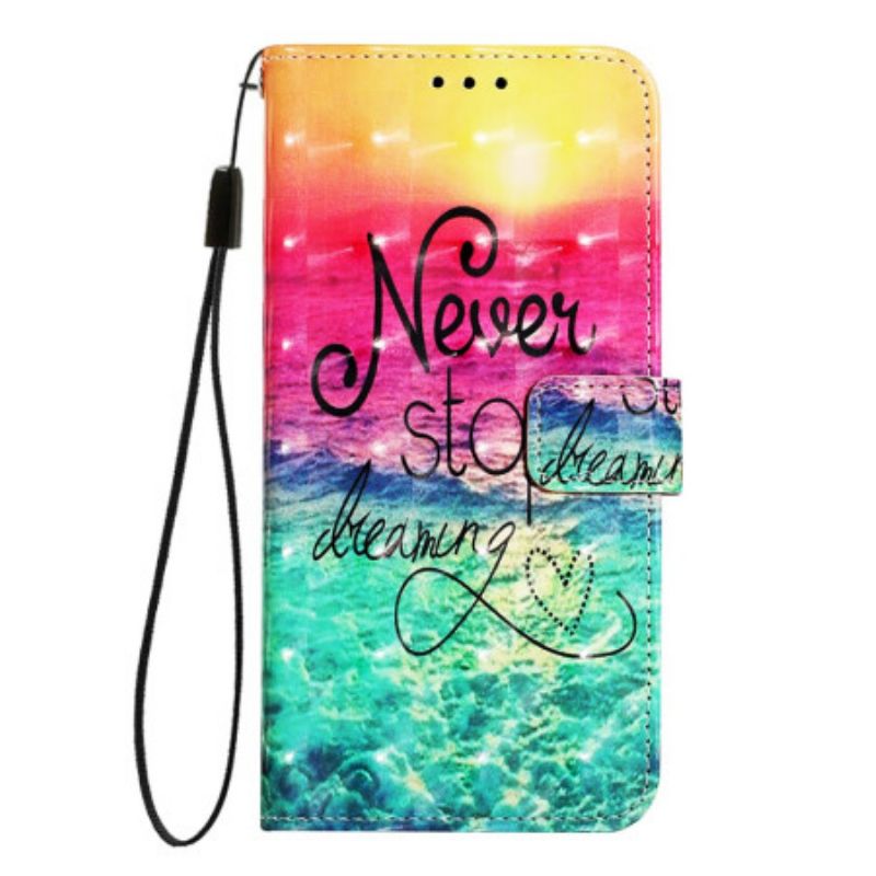 Leren Hoesje Oneplus Nord 4 Never Stop Dromen