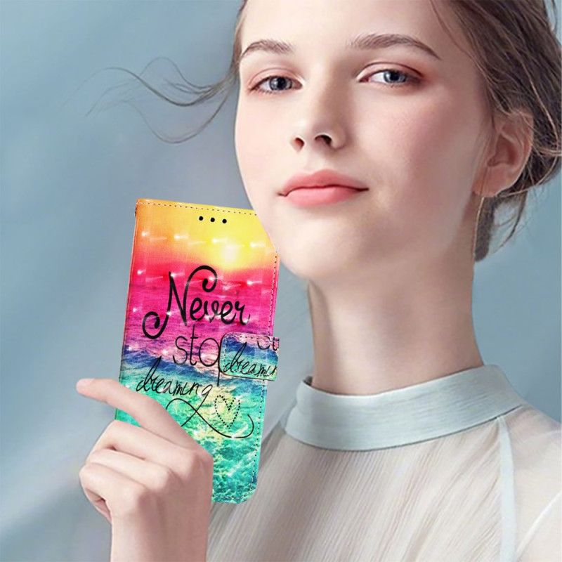 Leren Hoesje Oneplus Nord 4 Never Stop Dromen