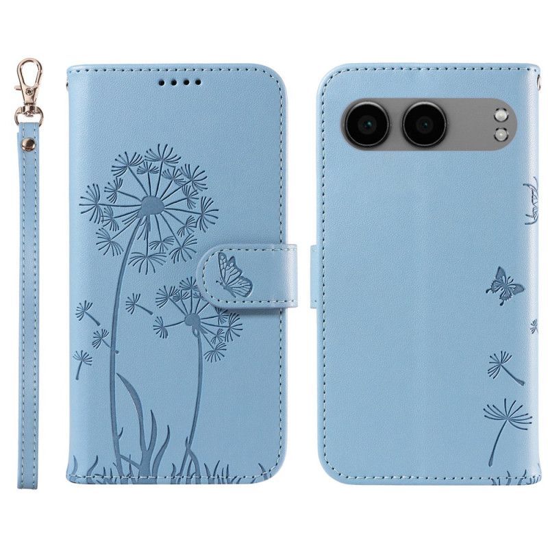 Leren Hoesje Oneplus Nord 4 Paardenbloemen Liefde Bescherming Hoesje