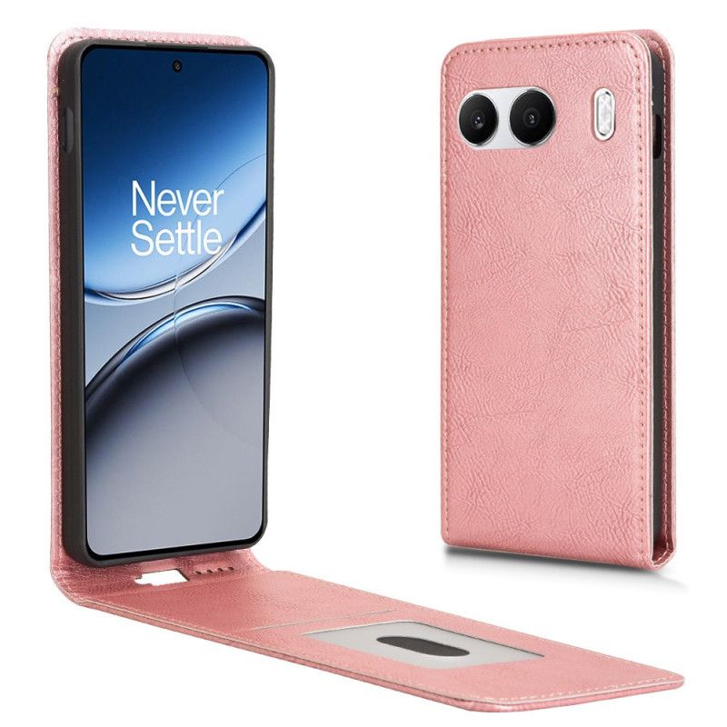 Leren Hoesje Oneplus Nord 4 Verticale Klep Van Imitatieleer Bescherming Hoesje