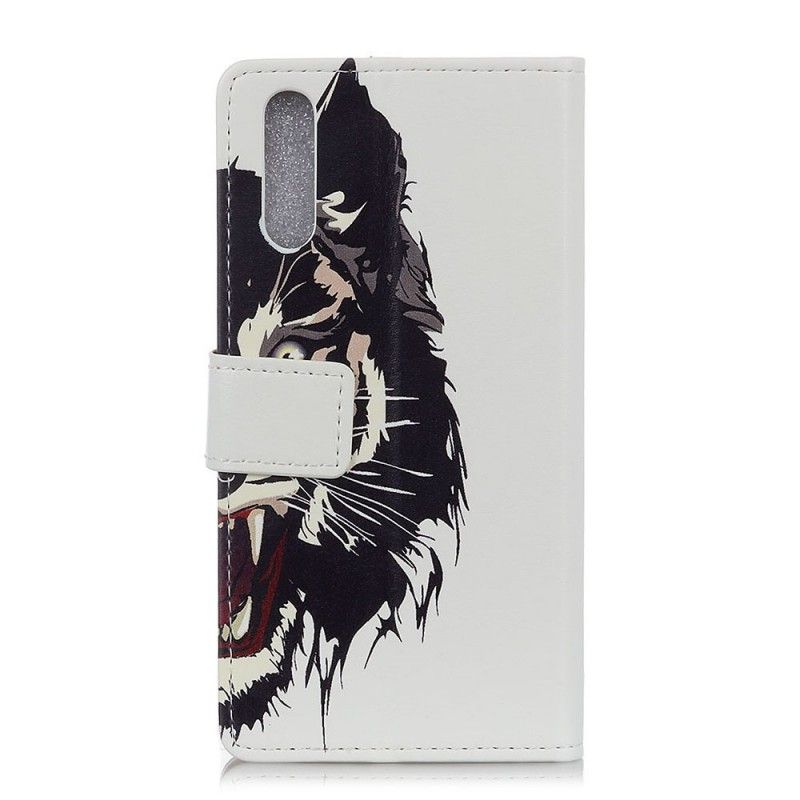 Bescherming Hoesje Samsung Galaxy A70 Telefoonhoesje Woeste Tijger