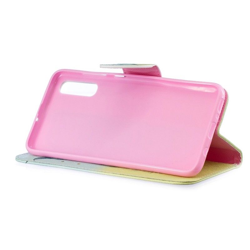 Cover Folio-hoesje Samsung Galaxy A70 Telefoonhoesje Leren Vliegen