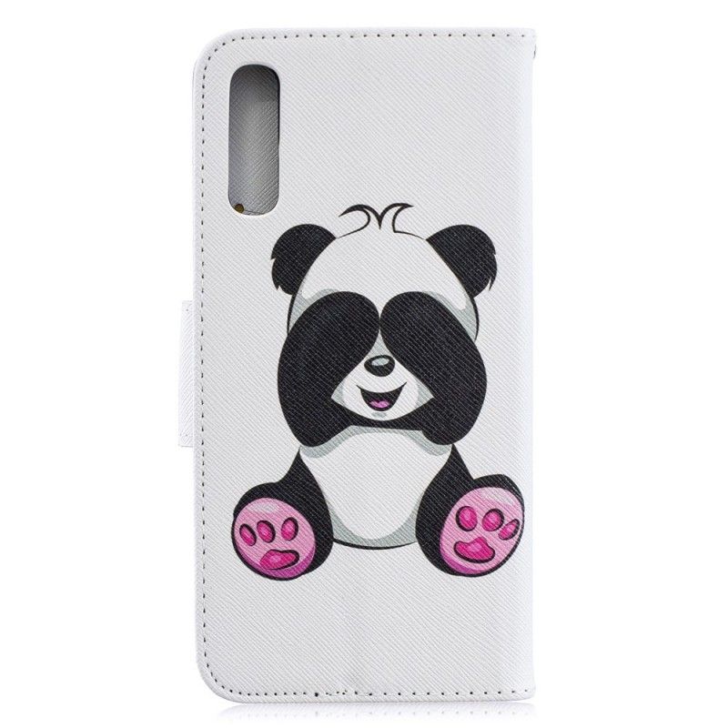 Cover Folio-hoesje Samsung Galaxy A70 Telefoonhoesje Leuke Panda