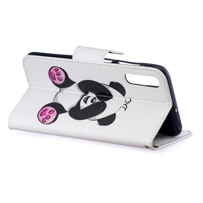 Cover Folio-hoesje Samsung Galaxy A70 Telefoonhoesje Leuke Panda