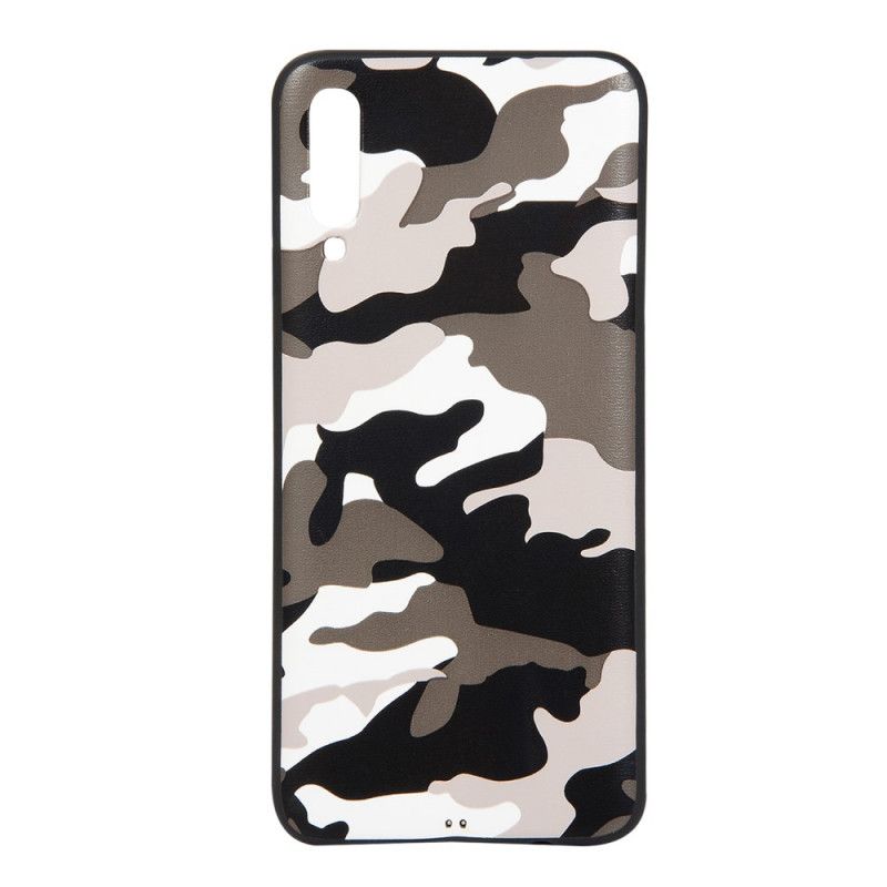 Cover Hoesje Samsung Galaxy A70 Bruin Groen Telefoonhoesje Camouflage