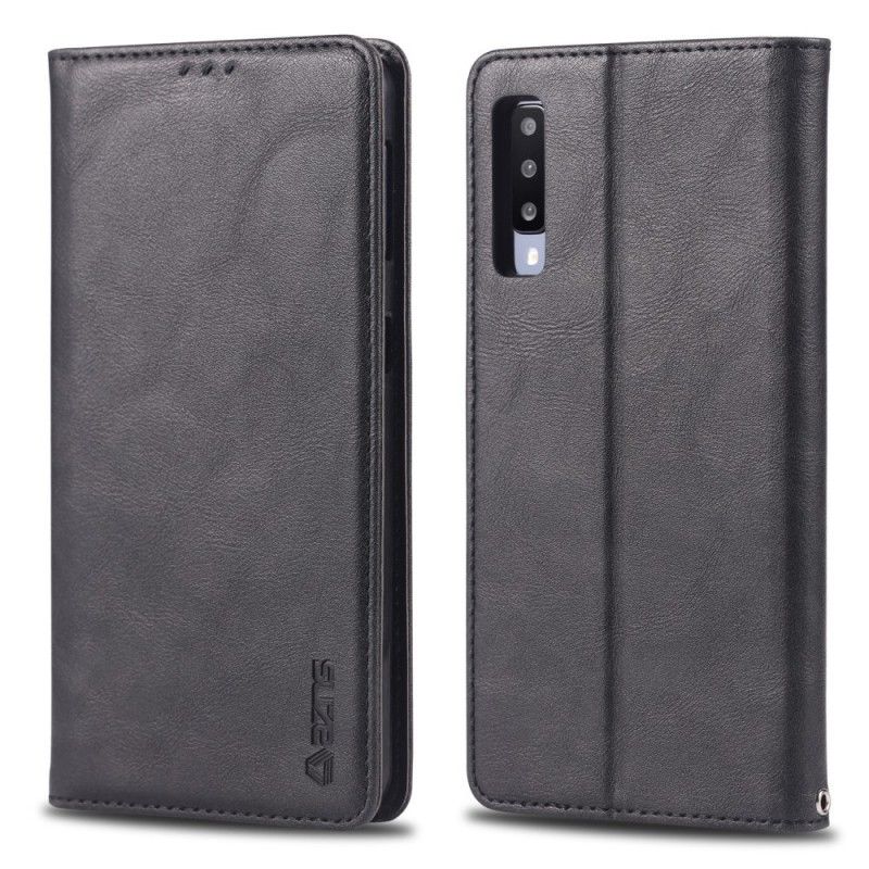 Folio-hoesje Samsung Galaxy A70 Rood Zwart Retro Azns