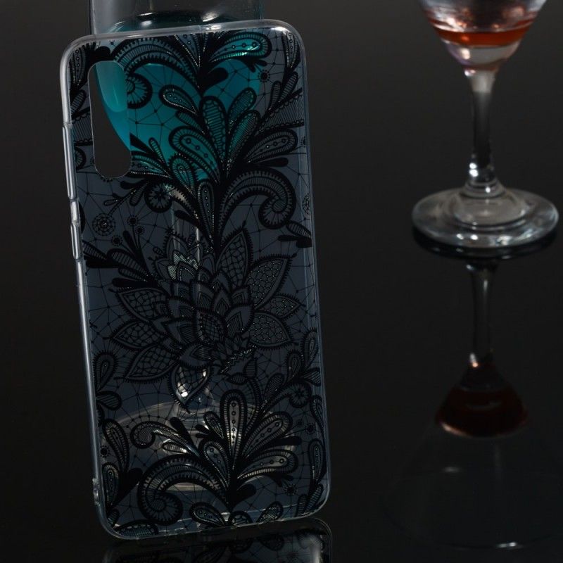 Hoesje Samsung Galaxy A70 Geborduurde Bloem