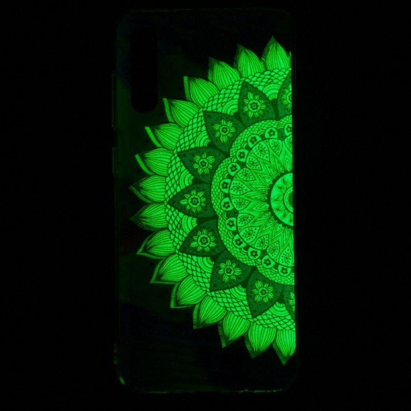 Hoesje Samsung Galaxy A70 Telefoonhoesje Fluorescerende Mandala