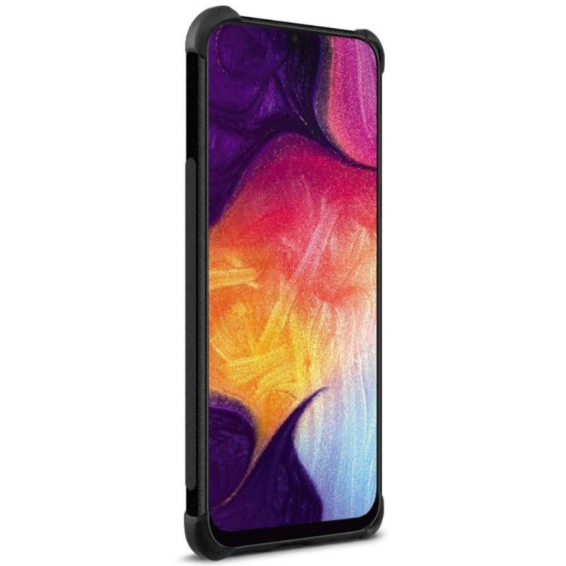 Hoesje Samsung Galaxy A70 Transparant Zwart Imak Huidgevoel