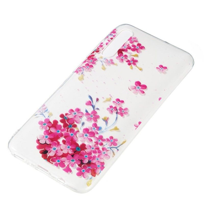 Hoesje voor Samsung Galaxy A70 Kleine Roze Tuin