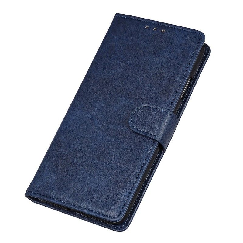Leren Hoesje Samsung Galaxy A70 Rood Zwart Telefoonhoesje Retro Mat Leereffect