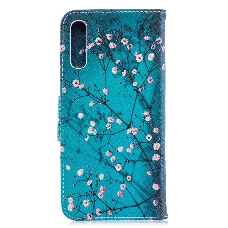 Leren Hoesje Samsung Galaxy A70 Telefoonhoesje Bloeiende Boom