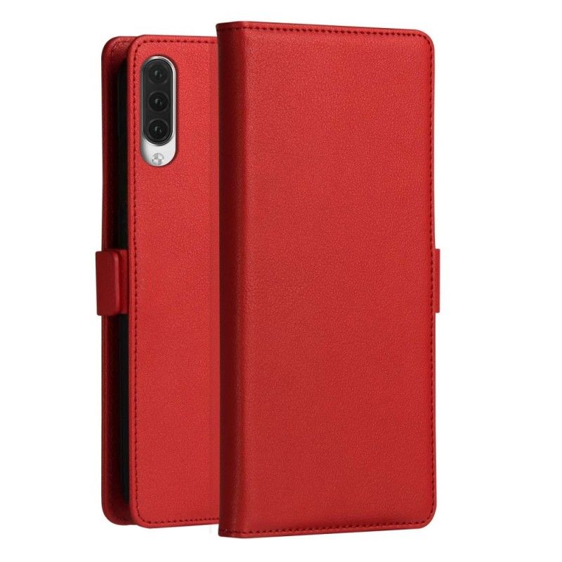 Leren Hoesje voor Samsung Galaxy A70 Zwart Dzgogo Milo-Reeks