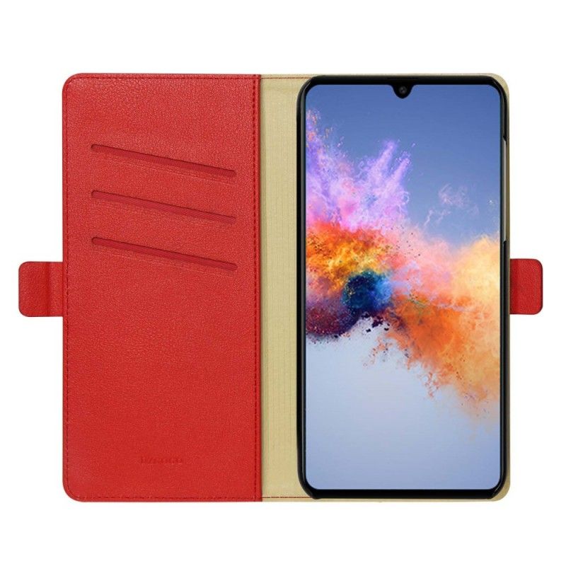 Leren Hoesje voor Samsung Galaxy A70 Zwart Dzgogo Milo-Reeks