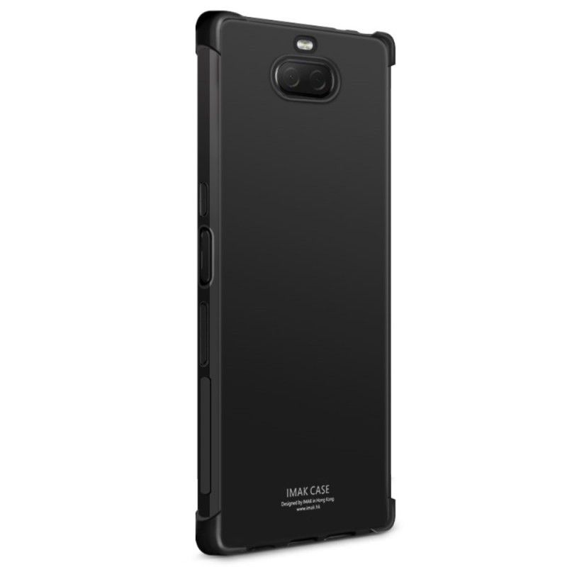 Hoesje Sony Xperia 10 Plus Transparant Zwart Imak Huidgevoel
