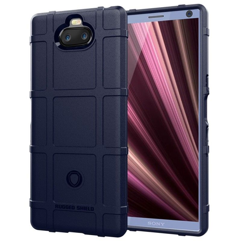 Hoesje voor Sony Xperia 10 Plus Grijs Zwart Robuust Schild