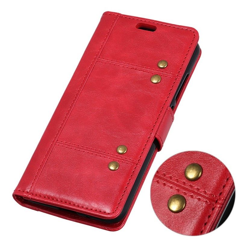 Leren Hoesje Sony Xperia 10 Plus Antiek Leereffect