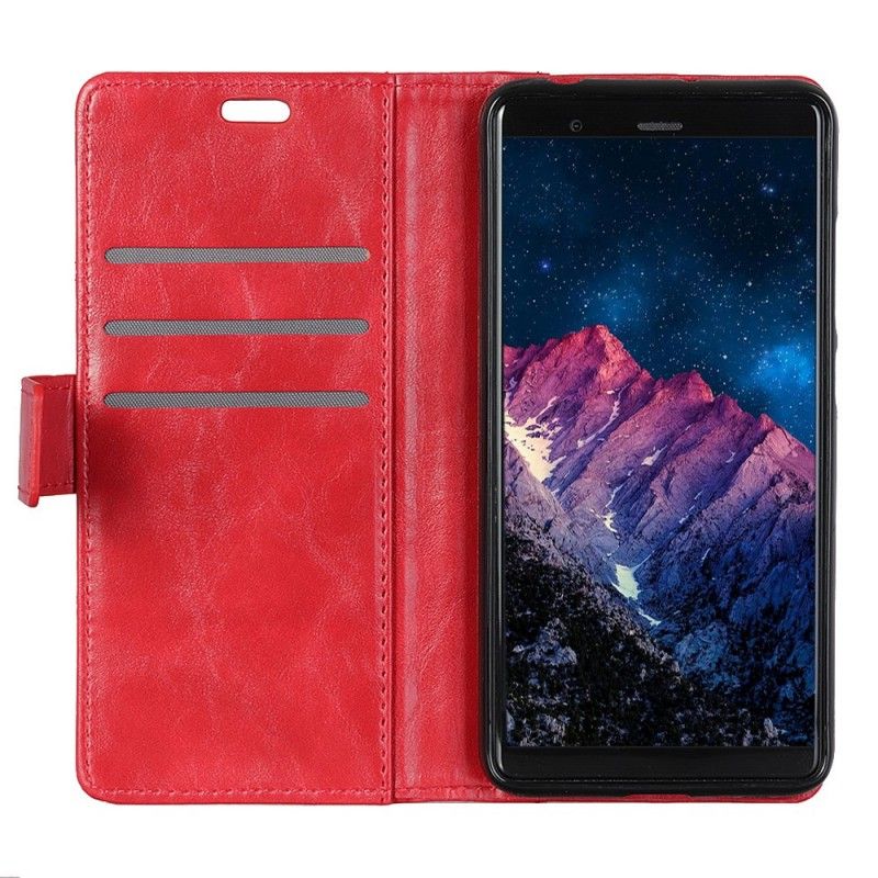 Leren Hoesje Sony Xperia 10 Plus Antiek Leereffect