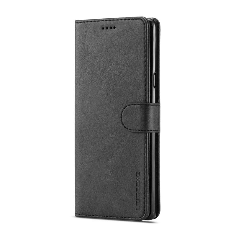 Bescherming Hoesje Samsung Galaxy Note 9 Grijs Zwart Lc.Imeeke Leereffect