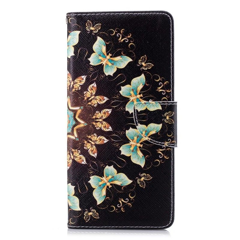 Bescherming Hoesje Samsung Galaxy Note 9 Telefoonhoesje Vlindermandala