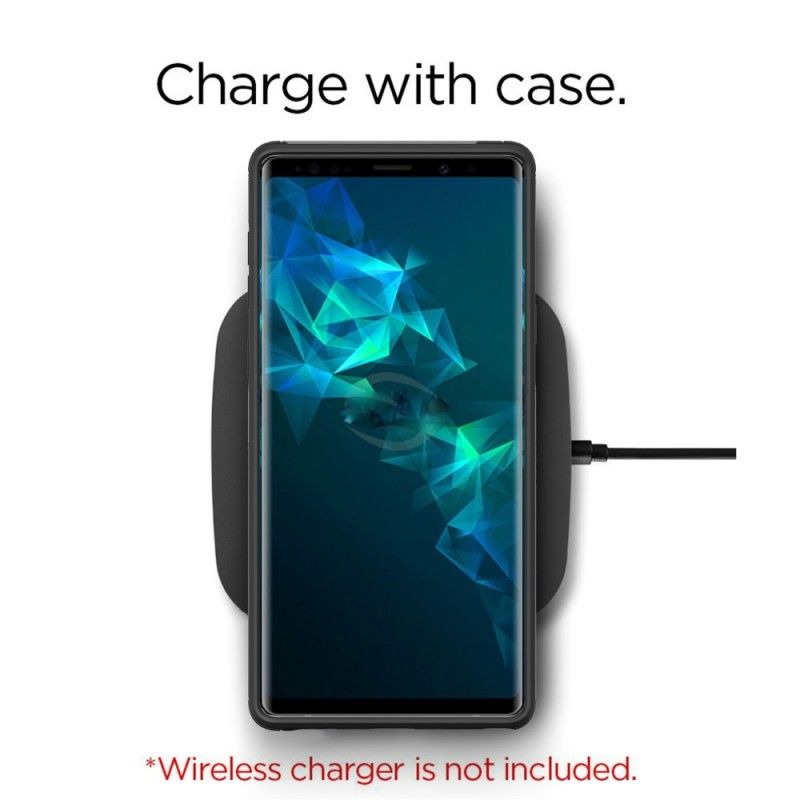 Case Hoesje Samsung Galaxy Note 9 Wit Zwart Telefoonhoesje Geborstelde Hybride