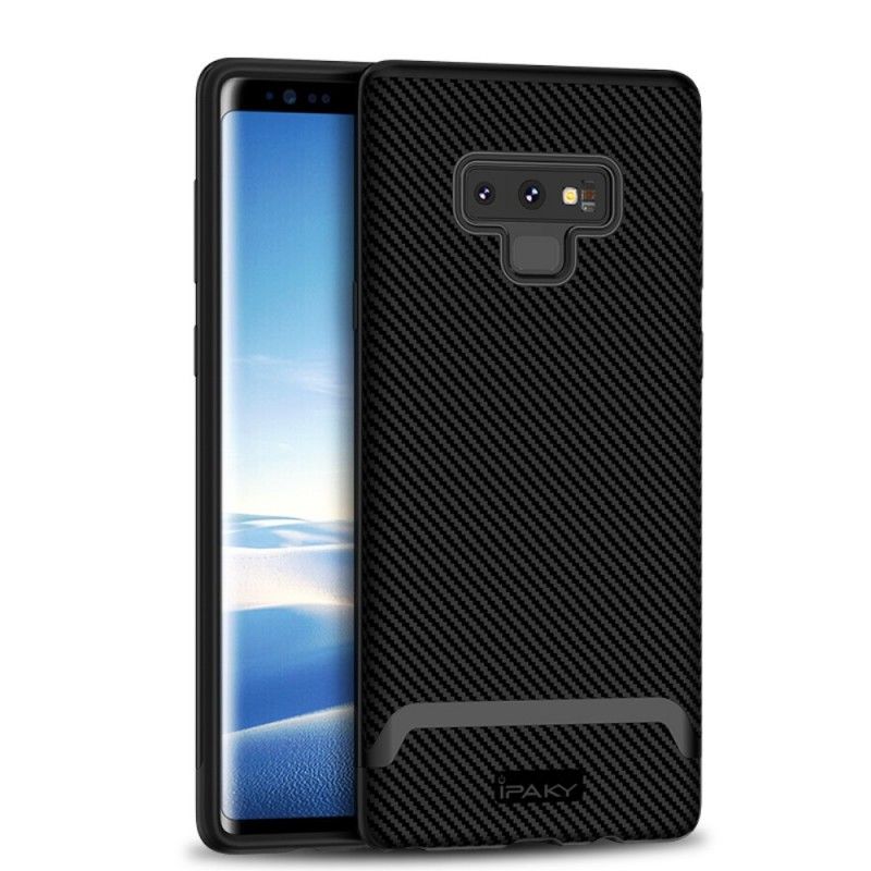 Cover Hoesje Samsung Galaxy Note 9 Goud Rood Telefoonhoesje Ipaky Koolstofvezel