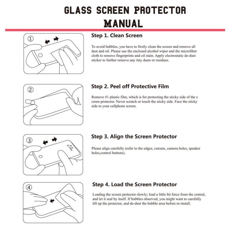 Gebogen 3D Gehard Glazen Schild Samsung Galaxy Note 9 Transparant Zwart