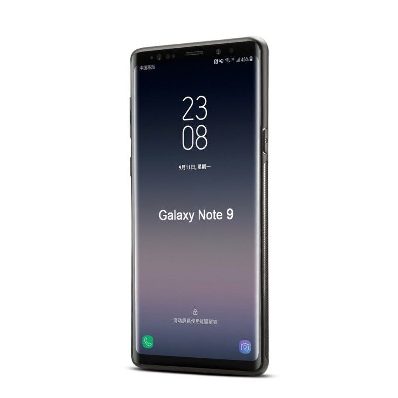 Hoesje Samsung Galaxy Note 9 Rood Zwart Kaarthouder Ultra Support