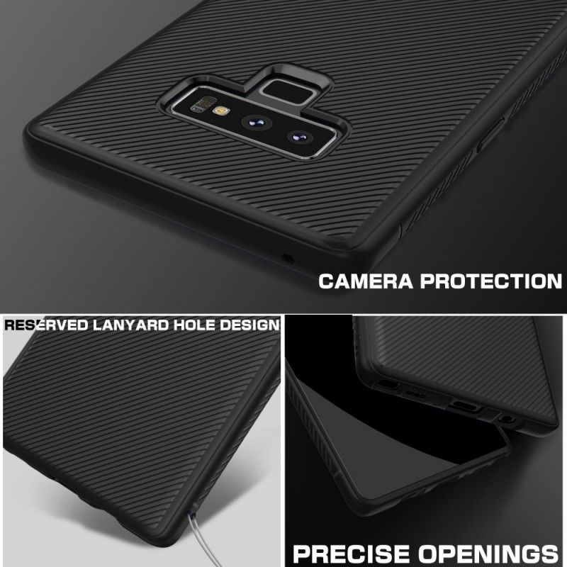 Hoesje voor Samsung Galaxy Note 9 Cyaan Paars Antislip Geweven