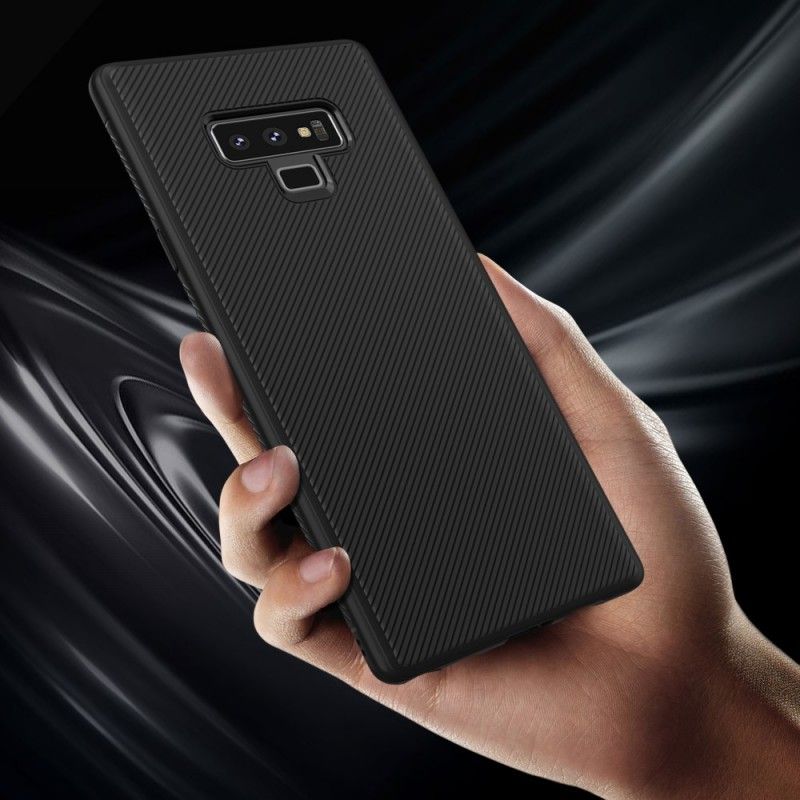 Hoesje voor Samsung Galaxy Note 9 Cyaan Paars Antislip Geweven