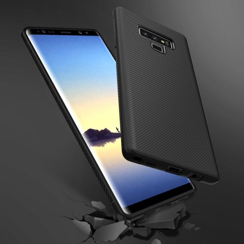 Hoesje voor Samsung Galaxy Note 9 Cyaan Paars Antislip Geweven