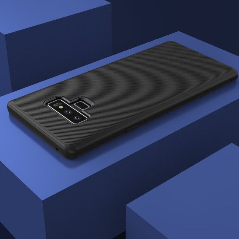 Hoesje voor Samsung Galaxy Note 9 Cyaan Paars Antislip Geweven