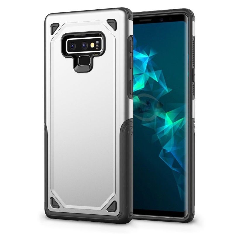 Hoesje voor Samsung Galaxy Note 9 Groen Pantser Met Metaaleffect