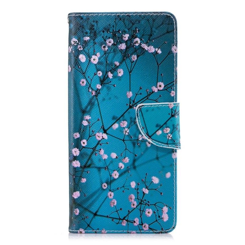 Leren Hoesje Samsung Galaxy Note 9 Telefoonhoesje Bloeiende Boom