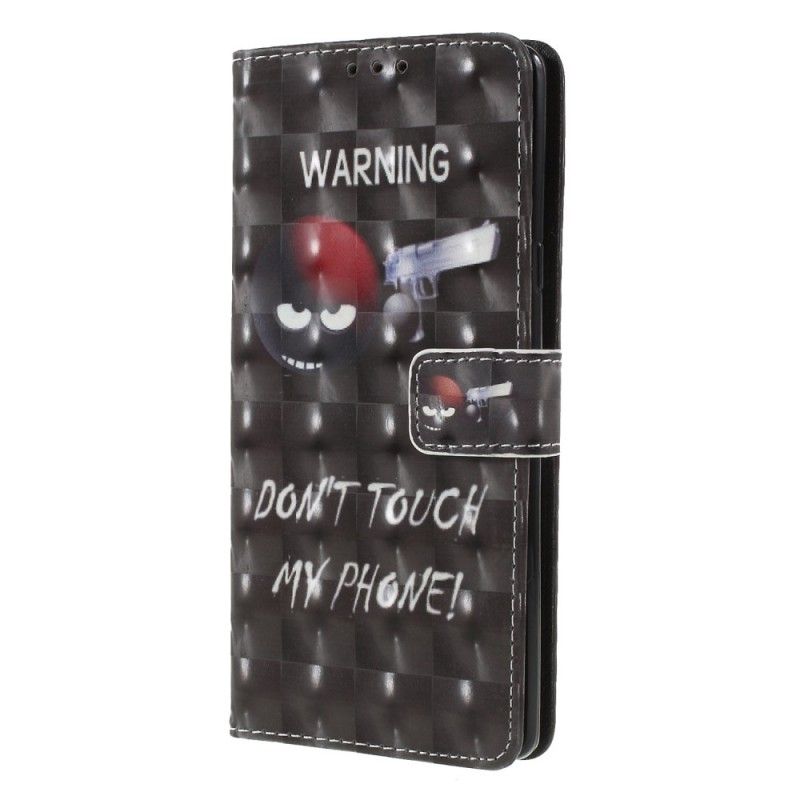 Leren Hoesje voor Samsung Galaxy Note 9 Waarschuwing Met String