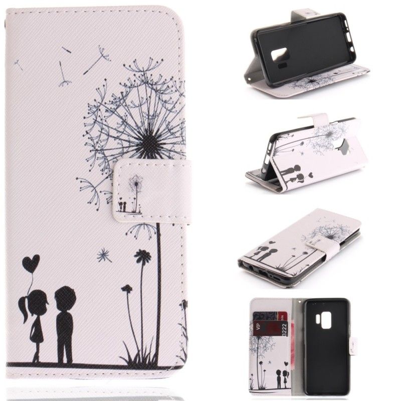 Bescherming Hoesje Samsung Galaxy S9 Telefoonhoesje Liefde Paardenbloem