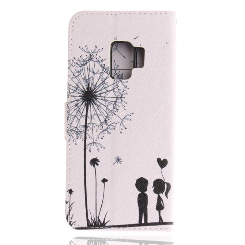 Bescherming Hoesje Samsung Galaxy S9 Telefoonhoesje Liefde Paardenbloem