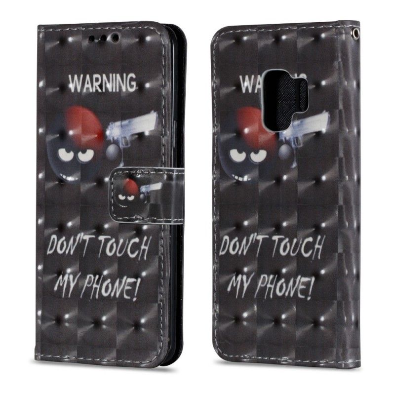 Bescherming Hoesje Samsung Galaxy S9 Telefoonhoesje Waarschuwing