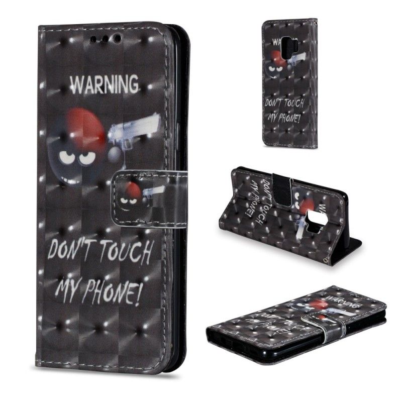 Bescherming Hoesje Samsung Galaxy S9 Telefoonhoesje Waarschuwing