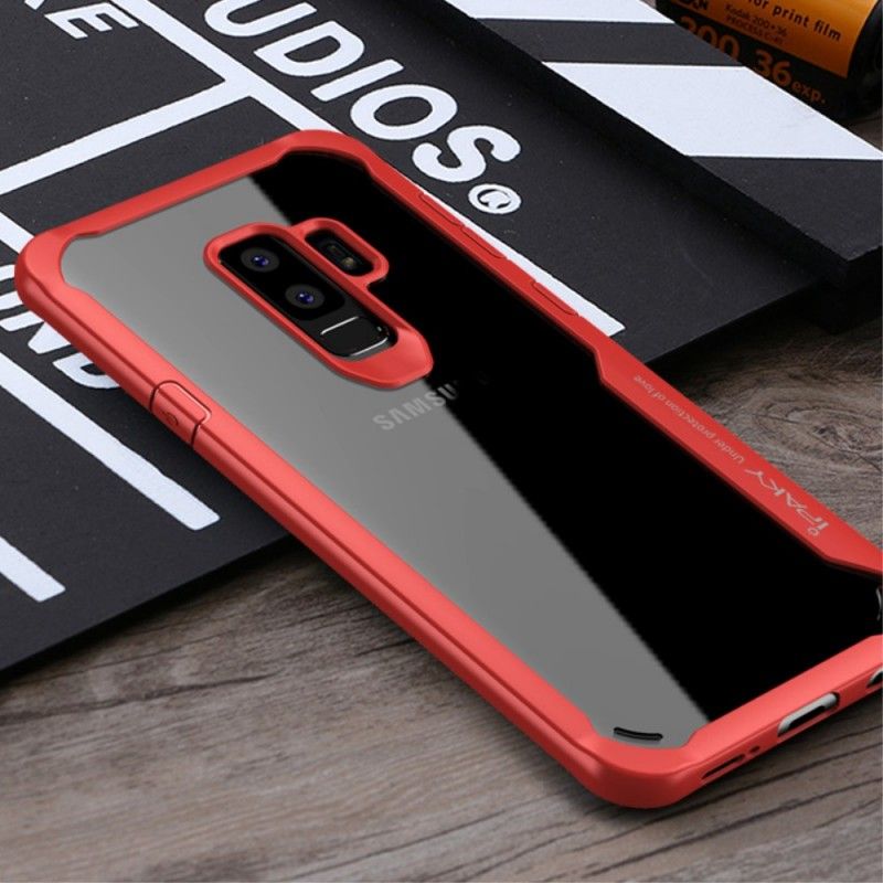 Case Hoesje Samsung Galaxy S9 Rood Zwart Telefoonhoesje Ipaky Hybride Serie