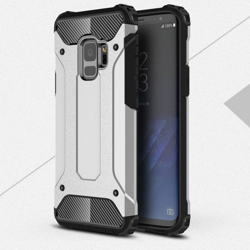 Case Hoesje Samsung Galaxy S9 Rood Zwart Telefoonhoesje Overlevende