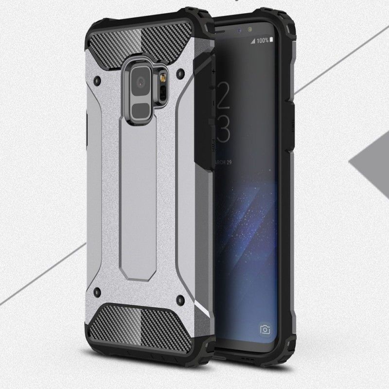 Case Hoesje Samsung Galaxy S9 Rood Zwart Telefoonhoesje Overlevende