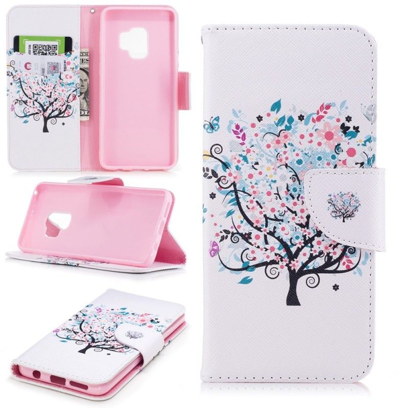Cover Folio-hoesje Samsung Galaxy S9 Telefoonhoesje Bloemrijke Boom