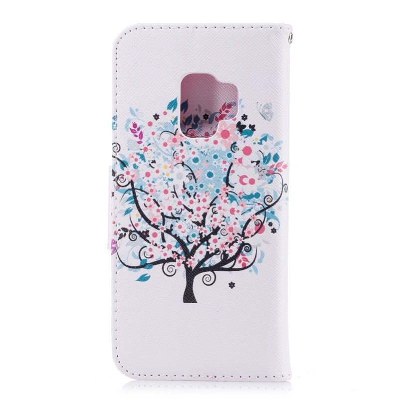 Cover Folio-hoesje Samsung Galaxy S9 Telefoonhoesje Bloemrijke Boom