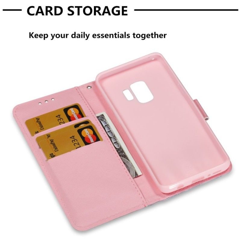 Cover Folio-hoesje Samsung Galaxy S9 Telefoonhoesje Raak Mijn Telefoonrozen Niet Aan