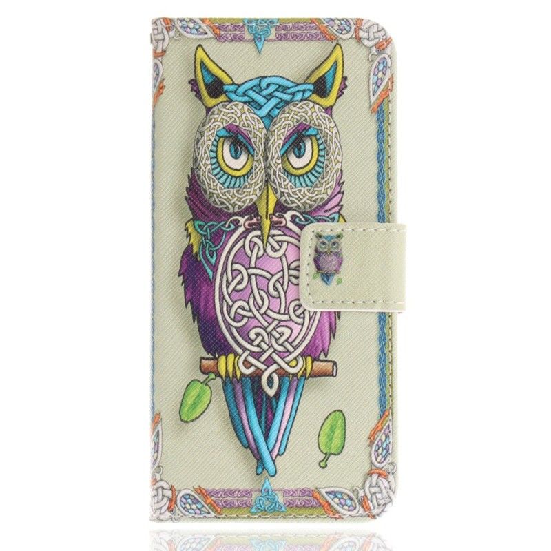 Cover Folio-hoesje Samsung Galaxy S9 Telefoonhoesje Tribale Uil